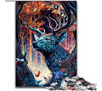 Puzzle Deer Enchanted Place per adulti, puzzle da 1000 pezzi per adulti, perfetti per decorazioni per la casa, compleanni, feste e regali, dimensioni 38x26cm