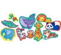 Hape Puzzle degli amici della giungla - Set di Puzzle Tematici per Bambini, Gioco di Logica e Sviluppo delle Abilità Motorie