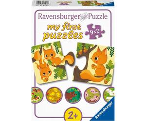 Puzzle degli animali e dei loro piccoli amici, 9x. 1 St