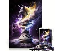 Puzzle degli scacchi "Pedone della Notte" per ragazzi, 1000 pezzi, gioco di logica, divertente e rilassante, opera d'arte da collezione (38x26cm)