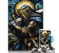 Puzzle dei cavalieri medievali da 1000 pezzi per adolescenti, aiuta il cervello a esercitare i giocattoli avvincenti per coltivare la pazienza, ottimo regalo (38x26cm)