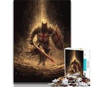 Puzzle dei cavalieri medievali per adolescenti da 1000 pezzi, aiuta il cervello a esercitare i giocattoli avvincenti per coltivare la pazienza, ottimo regalo, 38x26cm