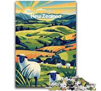 Puzzle dei pascoli della Nuova Zelanda da 1000 pezzi per adolescenti, adatto a bambini dai 14 anni in su Divertimento in famiglia È ideale come regalo per tutta la famiglia 1000 pezzi (50x75cm)