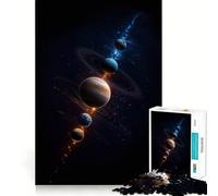 Puzzle dei pianeti nello spazio per adulti, 1000 pezzi, gioco di logica, hobby silenzioso, taglio perfetto, regalo elegante (50x75cm)