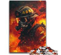 Puzzle dei pompieri per adulti e adolescenti, 1000 pezzi, stimolanti giochi di attività per famiglie, giocattolo fai da te per decorazioni murali per la casa (38x52cm)