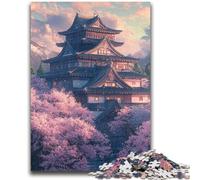 Puzzle dei templi giapponesi da 1000 pezzi per adulti, aiuta il cervello a esercitare i giocattoli avvincenti per coltivare la pazienza, ottimo regalo (50X75cm)