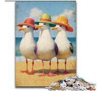 Puzzle dei Tre Gabbiani per Adolescenti 1000 Puzzle, Giocattoli da Gioco Impegnativi Ogni Pezzo è Unico - Gioco Impegnativo e Divertente per la Famiglia (50x75cm)