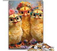 Puzzle dei tre piccoli polli per adolescenti, puzzle da 2000 pezzi, giocattoli, giochi educativi, antistress, lista dei desideri con Babbo Natale (70x100cm)