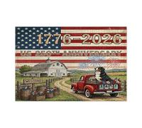 Puzzle del 250° anniversario della montagna bernese per adulti, 1000 pezzi, puzzle stampati in legno dell'indipendenza del 4 luglio, decorazioni rustiche per l'intrattenimento domestico