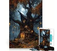Puzzle del Bosco delle Streghe da 1000 pezzi per ragazzi stimola la memoria, rilassante e divertente, con bordi precisi, un regalo pensato con cura 50x75cm