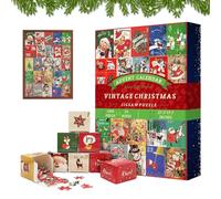 Puzzle del calendario 'avvento di Natale - Conto alla rovescia per le feste da 1000 pezzi | Puzzle natalizio divertente e festivo 2024 | per famiglie e bambini per festeggiare