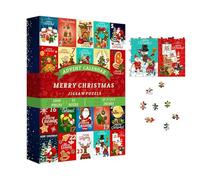 Puzzle del calendario 'Avvento di Natale, puzzle 'Avvento vintage, puzzle del calendario 'Avvento, puzzle di Natale da 1000 pezzi, puzzle 'Avvento festivo, puzzle delle vacanze inverna