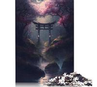 Puzzle del cancello spirituale del Torii per adulti, 520 pezzi, puzzle rettangolare in cartone, regalo per uomo, per ragazzo o ragazza, 520 pezzi (52x38 cm)