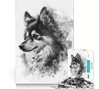 Puzzle del cane eschimese americano,1000 pezzi,gioco di logica,pezzi a incastro preciso,divertimento in famiglia,attività serale (38x52cm)