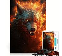 Puzzle del cane infernale arrabbiato per adolescenti,1000 pezzi,stimola la mente,divertente,con componenti robusti e ben definiti,un'attività di gruppo emozionante (50x75cm)