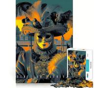 Puzzle del Carnevale Veneziano da 1000 pezzi,gioco di concentrazione mentale,taglio di precisione,bordi lisci,gioco significativo per costruire connessioni (50x75cm)