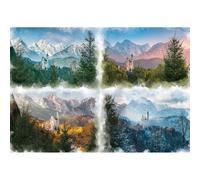 Puzzle del castello delle fiabe in 4 stagioni 1 St