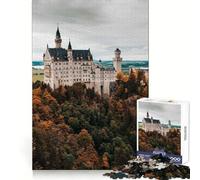 Puzzle del Castello di Neuschwanstein da 1000 pezzi per adolescenti, ideale per il tempo libero, la fuga dalla realtà, un regalo significativo (50x75cm)