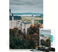 Puzzle del Castello di Neuschwanstein da 1000 pezzi per ragazzi, gioco stimolante per la mente, attività artistica da fare in famiglia, regalo creativo (38x26cm)