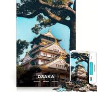 Puzzle del Castello di Osaka, Giappone, 1000 pezzi per adulti, gioco di logica, divertente da giocare insieme, bordo premium, regalo elegante (50x75cm)