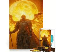 Puzzle del Cavaliere Alato in Fuoco,1000 pezzi,divertente,di qualità professionale,con taglio preciso,un regalo pensato per stimolare la mente (38x26cm)