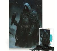 Puzzle del Cavaliere Corvo con Corvo per adulti, 1000 pezzi, stimola la memoria, gioco di gruppo, assemblaggio, sorpresa di Natale (38x26cm)