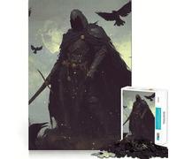 Puzzle del Cavaliere Corvo per adulti, 1000 pezzi, gioco stimolante per la mente, calma e creatività, pezzo da collezione 50x75cm