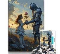 Puzzle del cavaliere medievale per adolescenti, 1000 pezzi, aiuta il cervello a esercitare i giocattoli avvincenti per coltivare la pazienza, gioco di sfida unico, 50x75cm