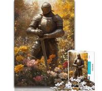 Puzzle del cavaliere medievale per adulti e ragazzi, 1000 pezzi, gioco educativo e sfida giocattolo, ideale come regalo per tutta la famiglia (75x50cm)