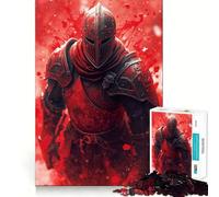 Puzzle del Cavaliere Rosso in Armatura per Adulti, 1000 Pezzi, Gioco Intelligente, Rilassante e Divertente, Assemblaggio del Motivo, Regalo Prezioso (50x75cm)