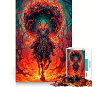 Puzzle del Cavaliere Spettrale da 1000 pezzi per adolescenti, gioco di pensiero, divertimento condiviso, bordi precisi, oggetto dei desideri di Babbo Natale 38x26cm