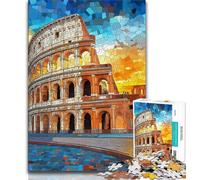 Puzzle del Colosseo per adolescenti, 1000 pezzi, per ammazzare il tempo durante le vacanze, ogni pezzo è unico - Gioco divertente e stimolante per tutta la famiglia (75x50cm)