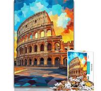 Puzzle del Colosseo per adulti e adolescenti, 1000 pezzi, aiuta il cervello a esercitare i giocattoli avvincenti per coltivare la pazienza, ottimo regalo (75x50cm)