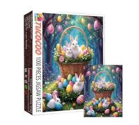 Puzzle del Coniglietto Pasquale Puzzle Colori Vivaci 70x50 cm
