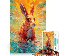 Puzzle del coniglio sottomarino,1000 pezzi,gioco di concentrazione mentale,design a incastro preciso,sfida interattiva per il cervello per la casa (50x75cm)