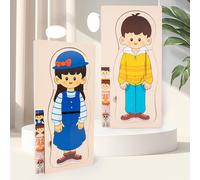 Puzzle del corpo umano, puzzle di apprendimento Montessori, giocattoli puzzle in