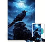 Puzzle del corvo per ragazzi, 1000 pezzi, gioco di logica, rilassante, taglio preciso, (50x75cm)
