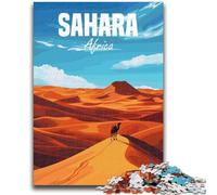 Puzzle del deserto del Sahara, Africa, per adulti e adolescenti, antistress, per trascorrere il tempo in casa, per migliorare l'amore tra coppie, 1000 pezzi (50x75cm)