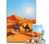 Puzzle del deserto del Sahara per adulti, 1000 pezzi, aiuta il cervello ad allenarsi, giocattoli avvincenti per coltivare la pazienza, adatti alle coppie, 50x75cm