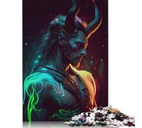 Puzzle del dio imbroglione norreno, puzzle rettangolare in carta dura, difficile, per bambini adulti, 1000 pezzi (75x50 cm)
