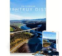 Puzzle del distretto di Porrentruy,1000 pezzi,per lo sviluppo della destrezza mentale,facile da usare e rilassante,incastro perfetto,regalo significativo (38x26cm)