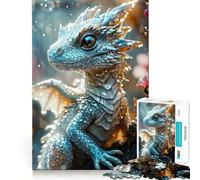 Puzzle del Drago Bianco Magico con 1000 Pezzi Gioco interattivo Think Boost,incastro perfetto,nessun pezzo si stacca,sfida cerebrale per la casa (38x26cm)