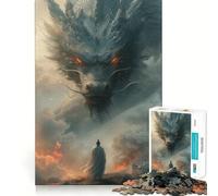 Puzzle del drago cinese antico per ragazzi,1000 pezzi,gioco stimolante per la mente,pezzi ben tagliati e senza sbavature,facile da imparare,divertimento per tutta la famiglia (38x26cm)