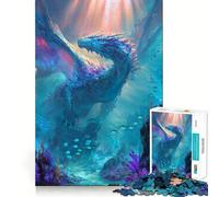 Puzzle del Drago Corallo Sacro da 1000 pezzi per adulti, gioco intelligente e divertente, con bordi lisci, decorazione da parete (38x52cm)
