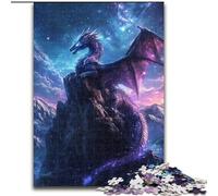 Puzzle del drago cosmico per adolescenti, puzzle da 1000 pezzi per adolescenti, giochi rilassanti che migliorano l'amore tra coppie per età 14 anni (50x75cm)