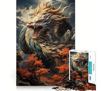 Puzzle del Drago del Caos Celeste da 1000 pezzi per adolescenti, gioco che stimola la logica e favorisce il gioco rilassante, con bordi di alta qualità e grafica da collezione 38x52cm