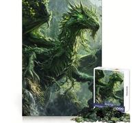 Puzzle del Drago della Natura Risvegliata, 1000 pezzi per adulti, gioco di logica e relax, ideale come regalo di Natale (50x75cm)