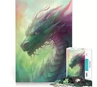 Puzzle del Drago della Nebbia Mistica per Adulti, 1000 Pezzi, Gioco per la Concentrazione e il Relax, Bordo Rigido, Scegli il Desiderio di Babbo Natale (38x26cm)