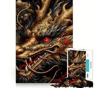 Puzzle del Drago d'Oro Mitico per Ragazzi, 1000 Pezzi, Migliora la Memoria, Calma, Rilassa, Design, Assemblaggio, Regalo Classico (50x75cm)