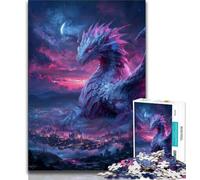 Puzzle del drago misterioso per adulti e adolescenti, 1000 pezzi, aiuta il cervello a esercitare i giocattoli avvincenti per coltivare la pazienza, ottimo regalo (38x26cm)